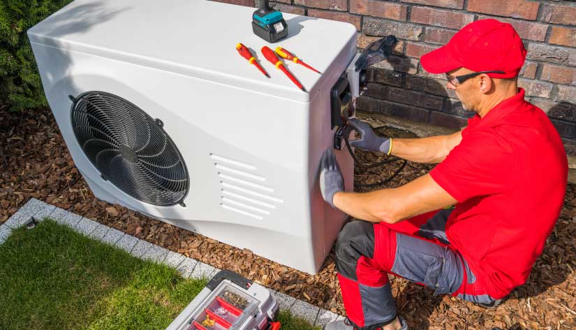 Installation einer Wärmepumpe